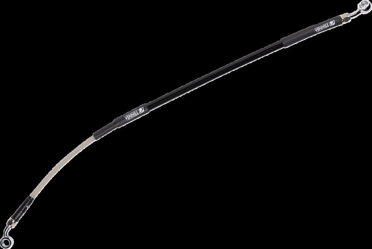 MOOSE Stainless Steel Braided Brake Line Y01-2-042/P-CL