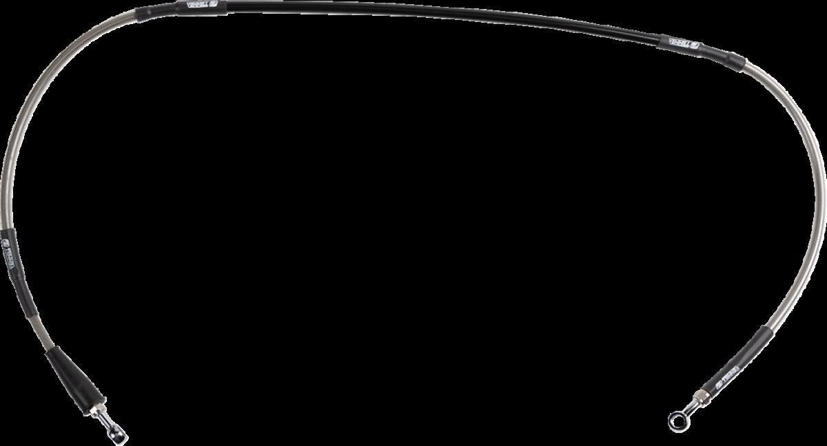 MOOSE Stainless Steel Braided Brake Line S01-1-039/P-CL