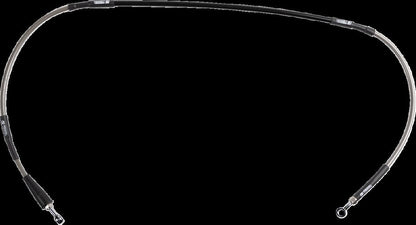 MOOSE Stainless Steel Braided Brake Line S01-1-039/P-CL