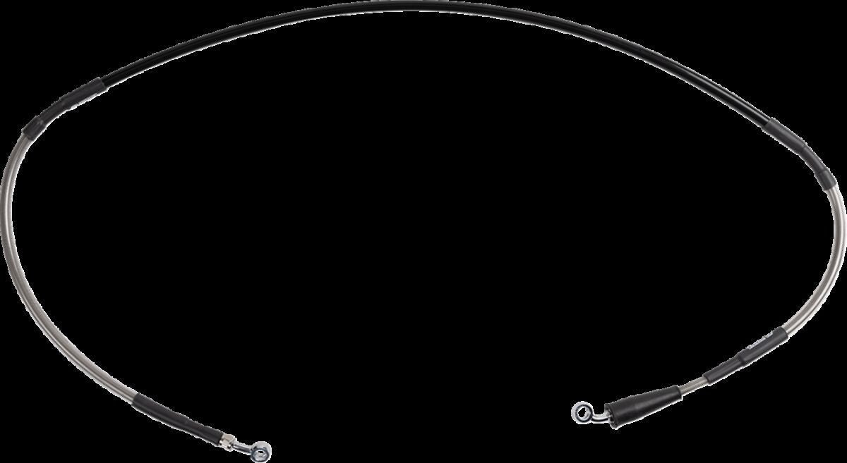 MOOSE Stainless Steel Braided Brake Line S01-1-042/P-CL