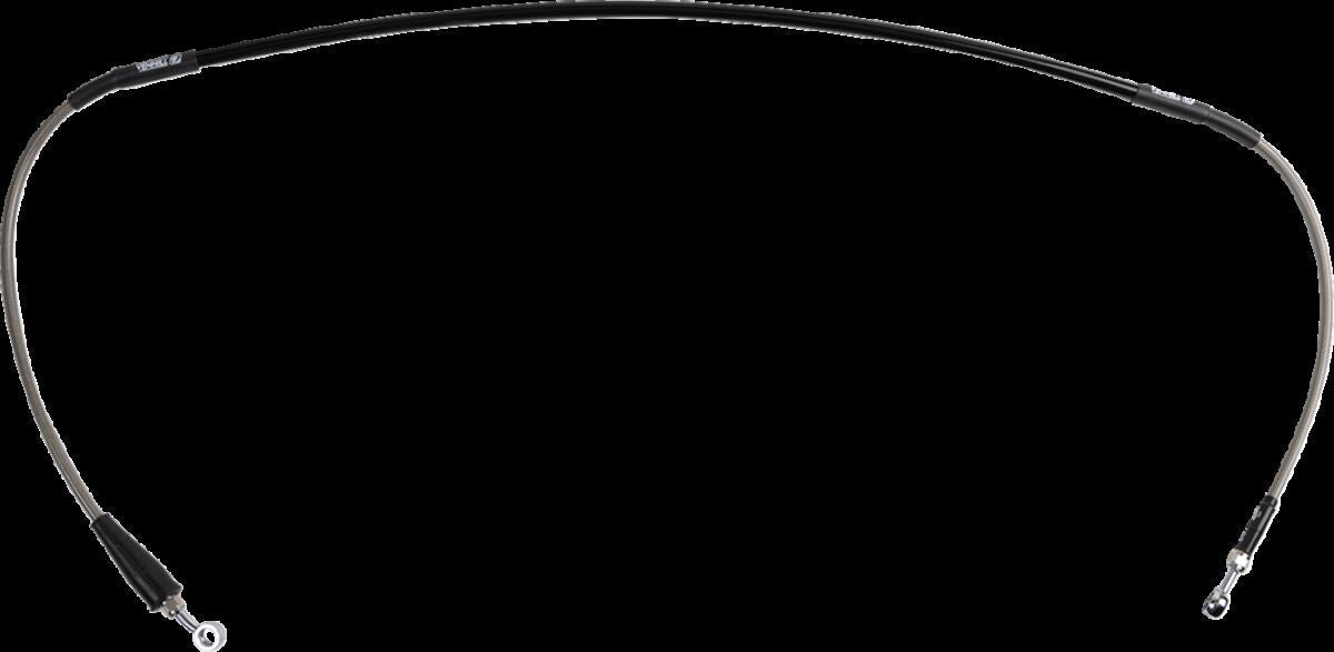 MOOSE Stainless Steel Braided Brake Line H01-1-025/P-CL