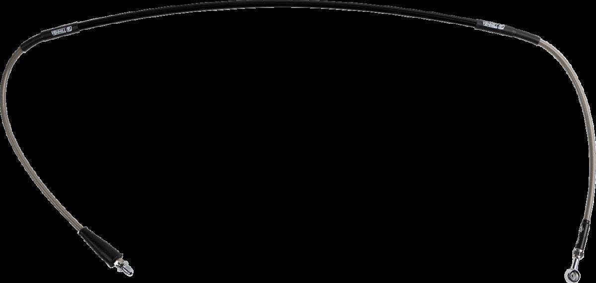 MOOSE Stainless Steel Braided Brake Line H01-1-044/P-CL