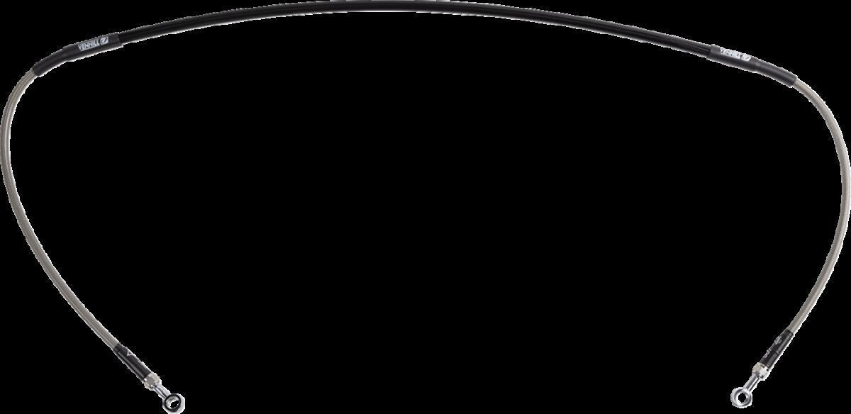 MOOSE Stainless Steel Braided Brake Line H01-1-046/P-CL