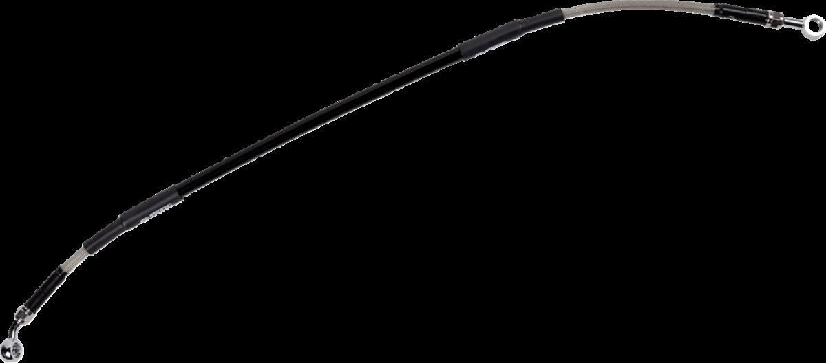 MOOSE Stainless Steel Braided Brake Line H01-2-011/P-CL