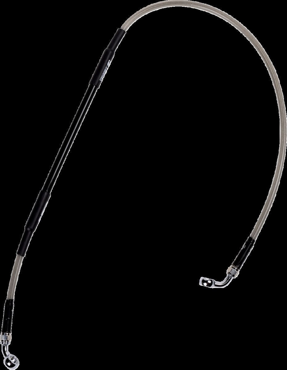 MOOSE Stainless Steel Braided Brake Line H01-2-014/P-CL