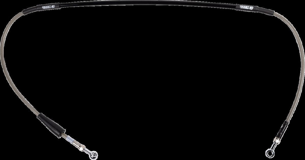 MOOSE Stainless Steel Braided Brake Line S01-1-035/P-CL