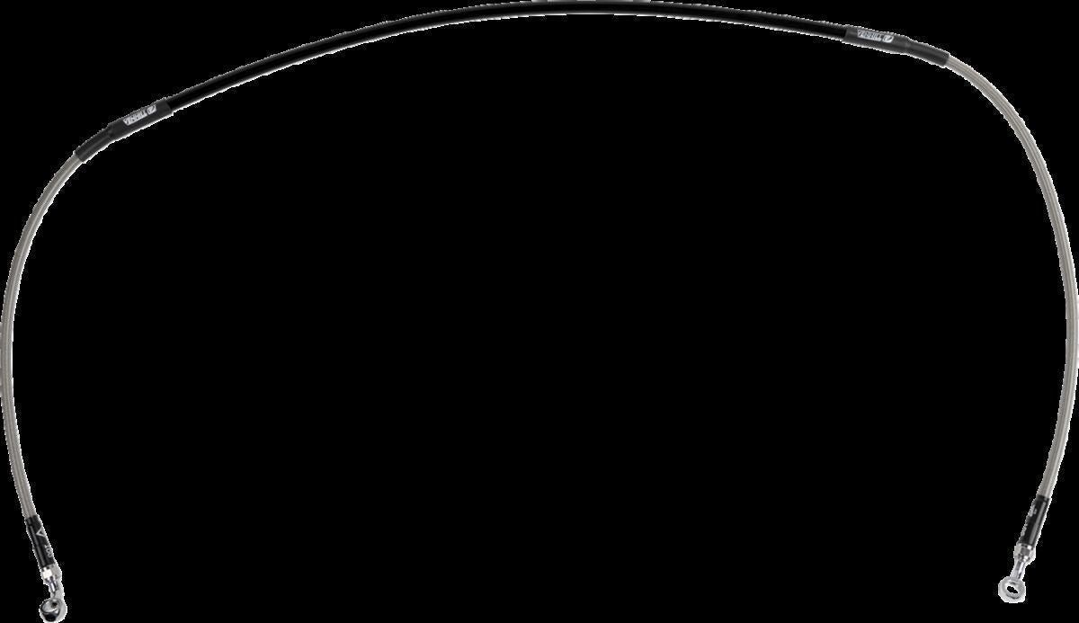 MOOSE Stainless Steel Braided Brake Line H02-1-070/P-CL