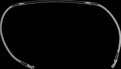 MOOSE Stainless Steel Braided Brake Line H02-1-074/P-CL