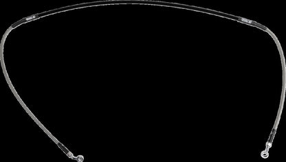 MOOSE Stainless Steel Braided Brake Line H02-1-075/P-CL