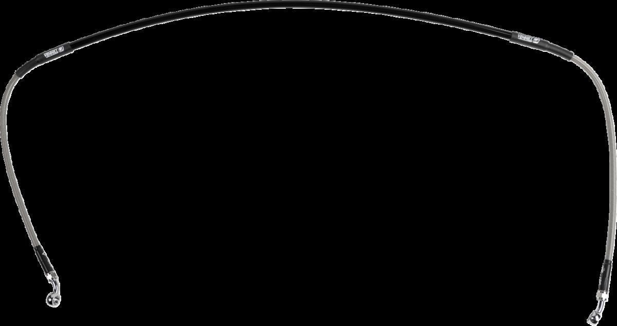 MOOSE Stainless Steel Braided Brake Line H02-1-076/P-CL
