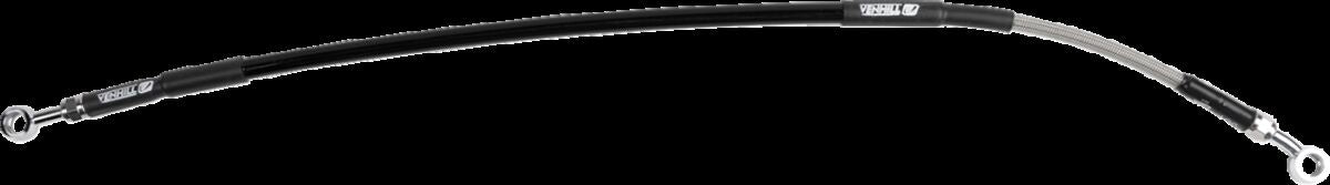MOOSE Stainless Steel Braided Brake Line Rear H02-2-026/P-CL