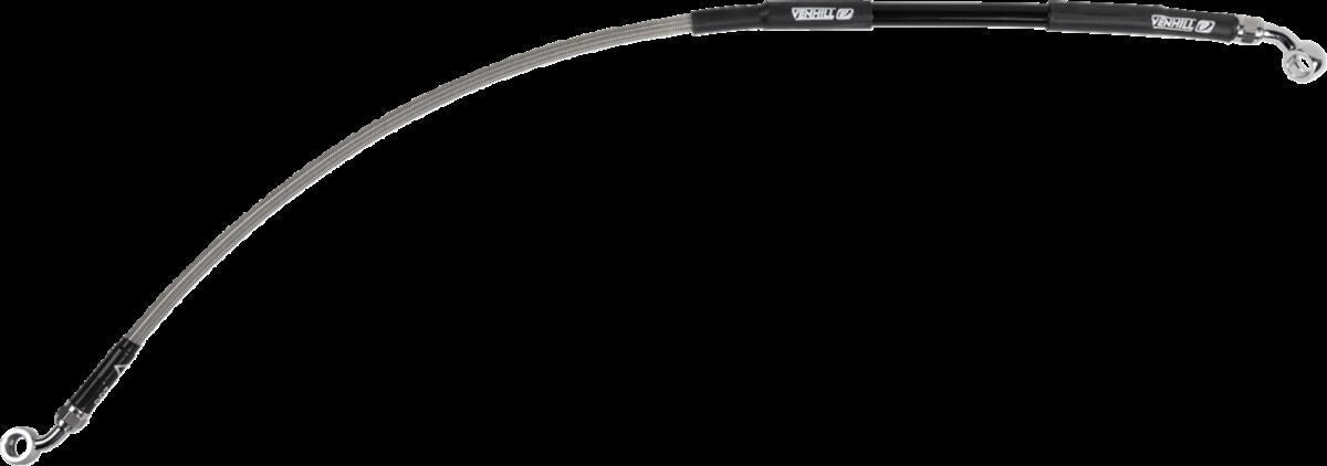 MOOSE Stainless Steel Braided Brake Line H02-2-044/P-CL