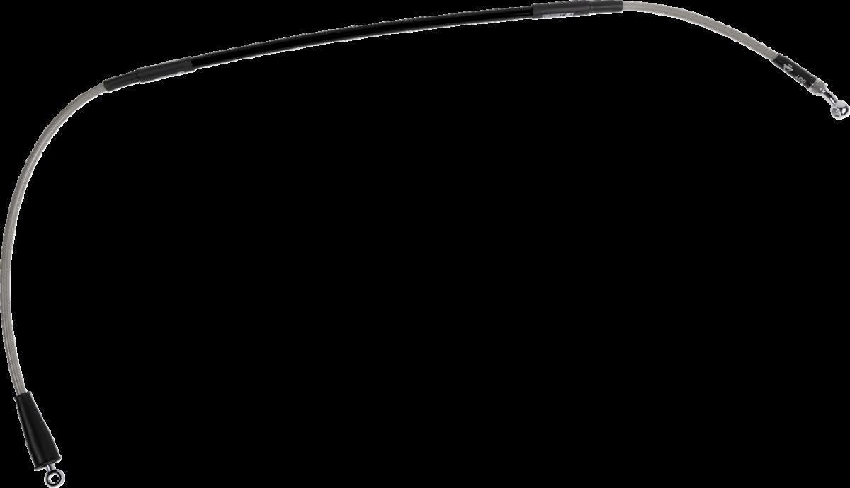 MOOSE Stainless Steel Braided Brake Line K01-1-041/P-CL