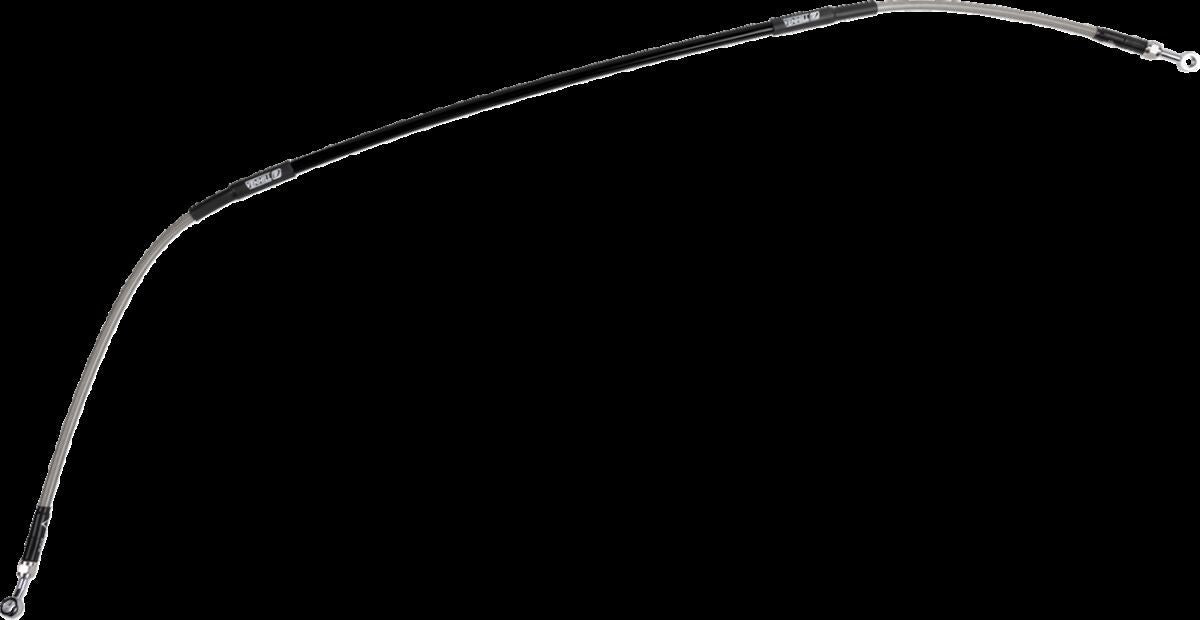 MOOSE Stainless Steel Braided Brake Line K01-1-049/P-CL