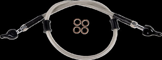 MOOSE Stainless Steel Braided Brake Line K01-2-024/P-CL