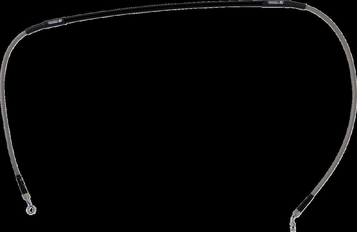 MOOSE Stainless Steel Braided Brake Line K02-1-053/P-CL
