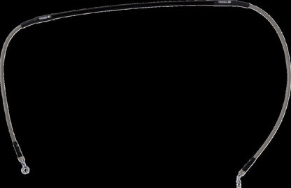 MOOSE Stainless Steel Braided Brake Line K02-1-053/P-CL