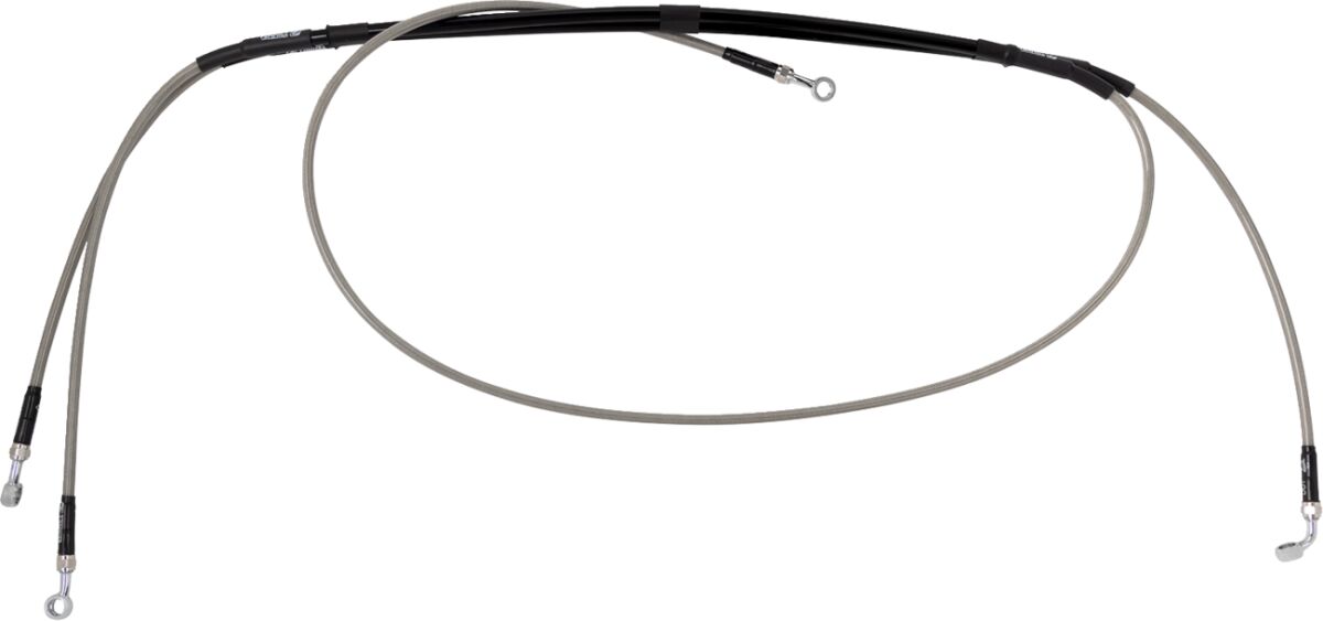 MOOSE Stainless Steel Braided Brake Line Pair B05-1-018/P