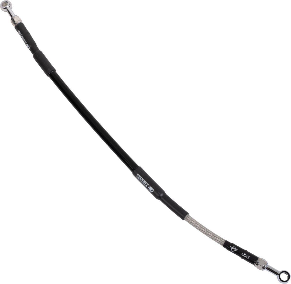 MOOSE Stainless Steel Braided Brake Line - REAR K01-2-035/P