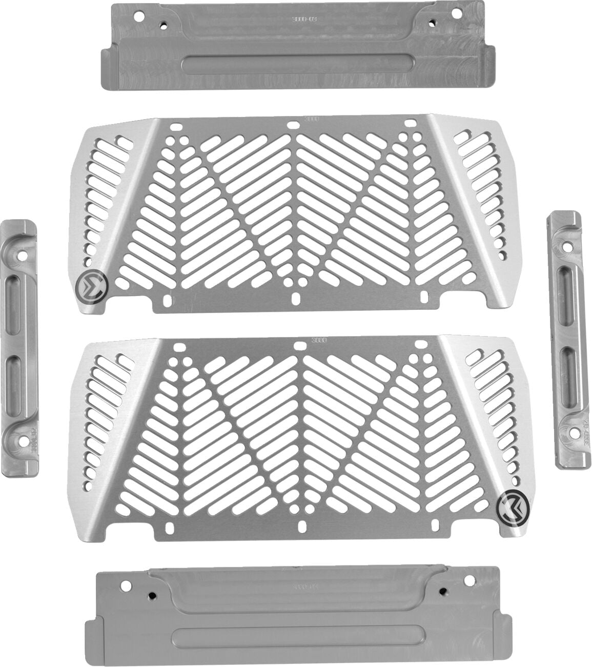 MOOSE RADIATOR GUARD SILVER KAWASAKI 12-3000