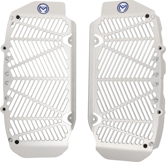 Moose Radiator Braces Silver Triumph MX 12-2024