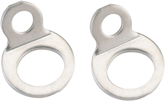 Moose Bolt-on Strap Rings Silver 90009M