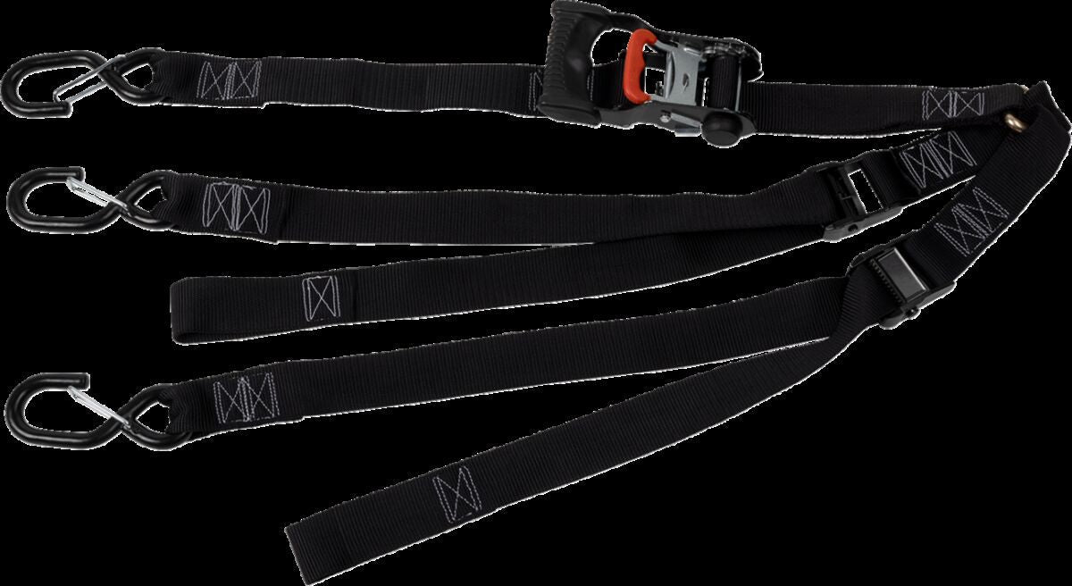 MOOSE SPARE TIRE Y-STRAPS UTV BLK MSE 3920-0523