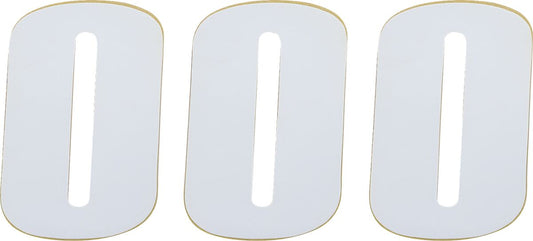 Moose Race Number White 4.5" # 0 80000