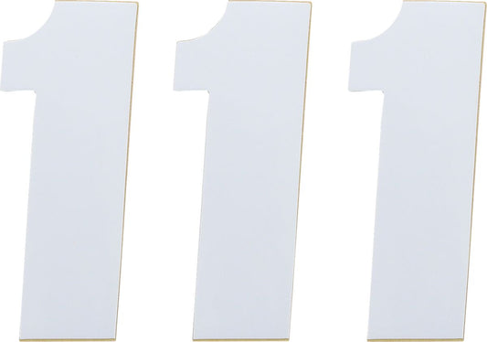 Moose Race Number White 4.5" # 1 80001