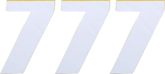 Moose Race Number White 4.5" # 7 80007