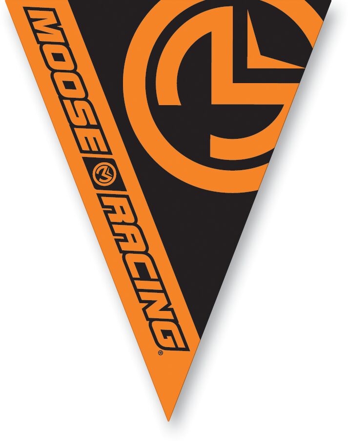 MOOSE PENNANT FLAGS BLACK/ORANGE 9904-0386