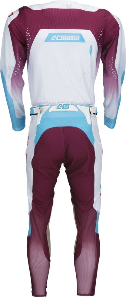 Moose Racing PANT ALPHA ONE WHITE/PURPLE 28 2901-12955