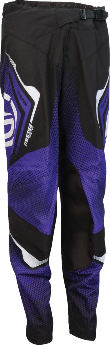 Moose Racing PANT YTH QUALIFIER BLACK/PURPL 2903-2659