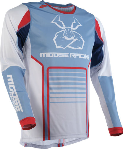 Moose Racing Agroid Jersey - Gray/Blue - Small 2910-7494
