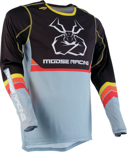 Moose Racing Agroid Jersey - Gray/Yellow - Medium 2910-7513
