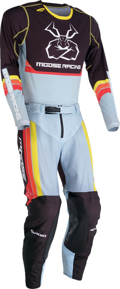 Moose Racing Agroid Jersey - Gray/Yellow - Medium 2910-7513