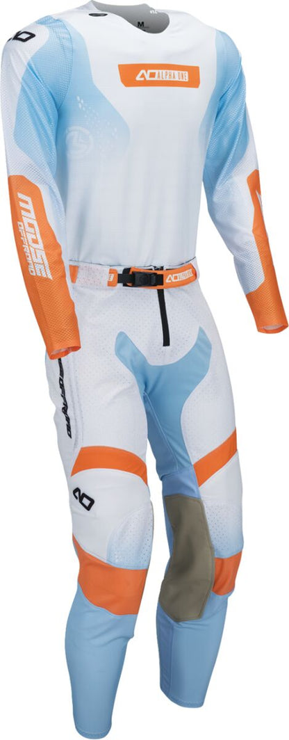 Moose Racing JERSEY ALPHA ONE WHITE/BLUE SM 2910-8794