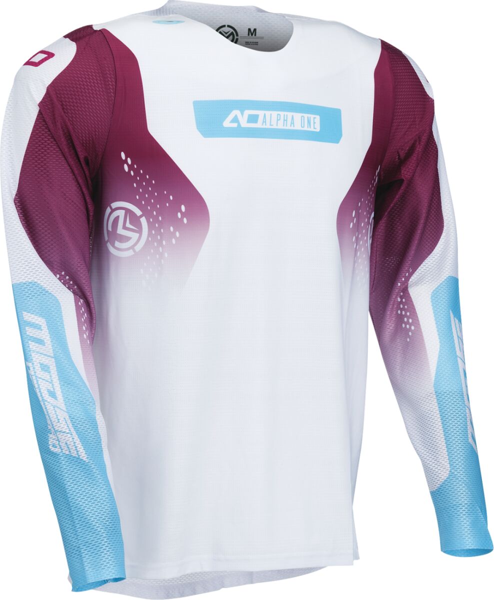 Moose Racing JERSEY ALPHA ONE WHITE/PURPLE 2910-8818