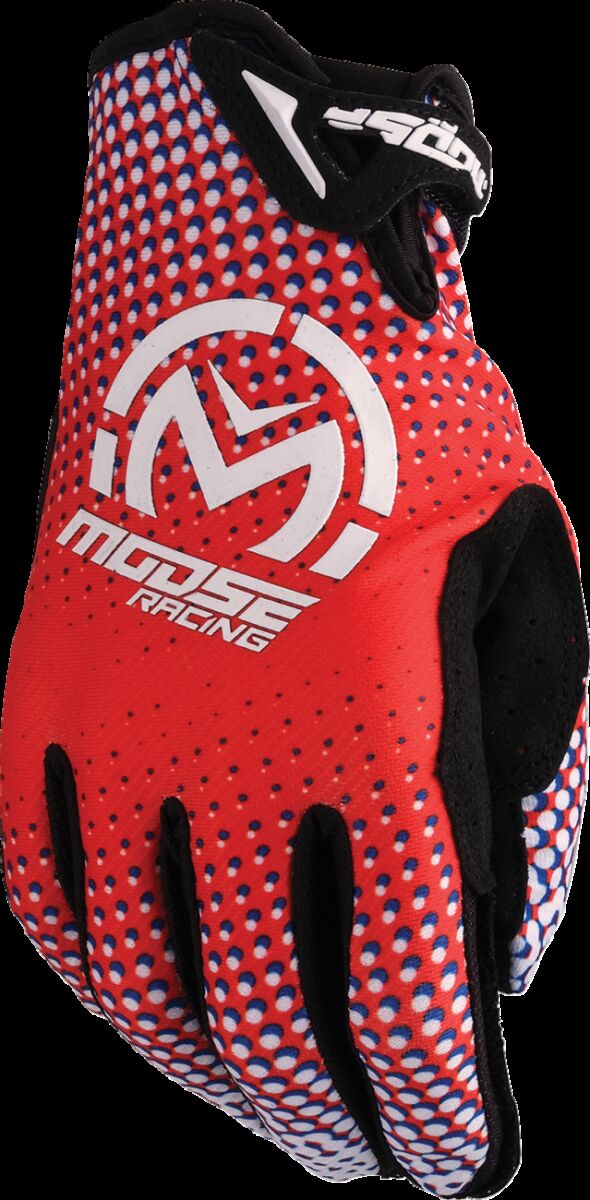 Moose Racing GLOVE SX1 RED/WHITE/BLUE LG 3330-8062