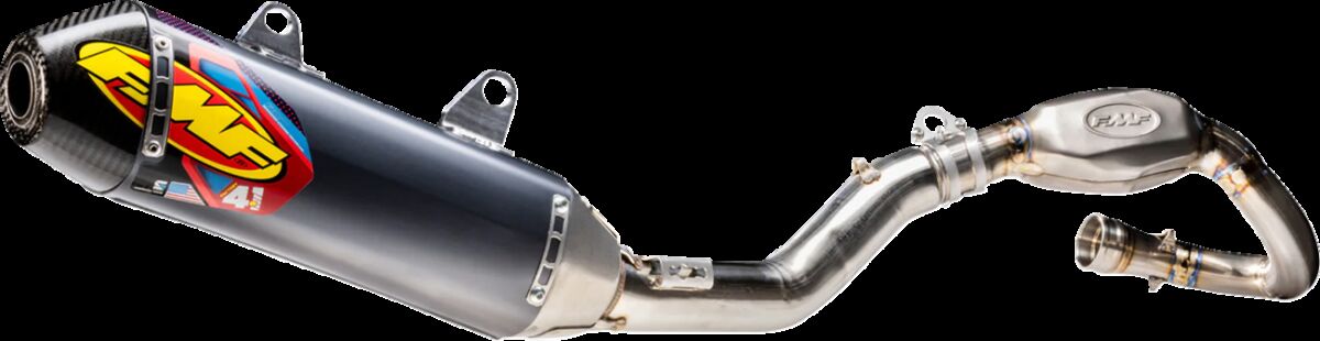 FMF EXHAUST S/S ALUM FACTORY 4.1 RCT CARBON CAP SS MGBMB KX450F 042405