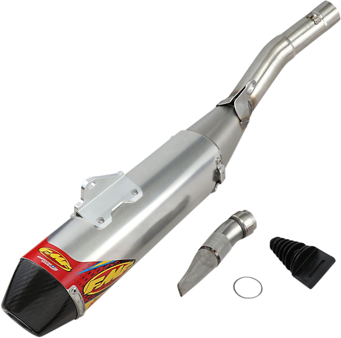 FMF MUFFLER FACTORY 4.1 RCT STAINLESS SL (SLIP-ON) W/ CARBON END CAP 044443