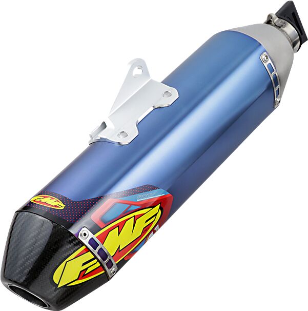 FMF FACTORY 4.1 RCT + MEGABOMB SYSTEM STAINLESS STEEL & TITANIUM BLUE ANODIZED YAMAHA 044438