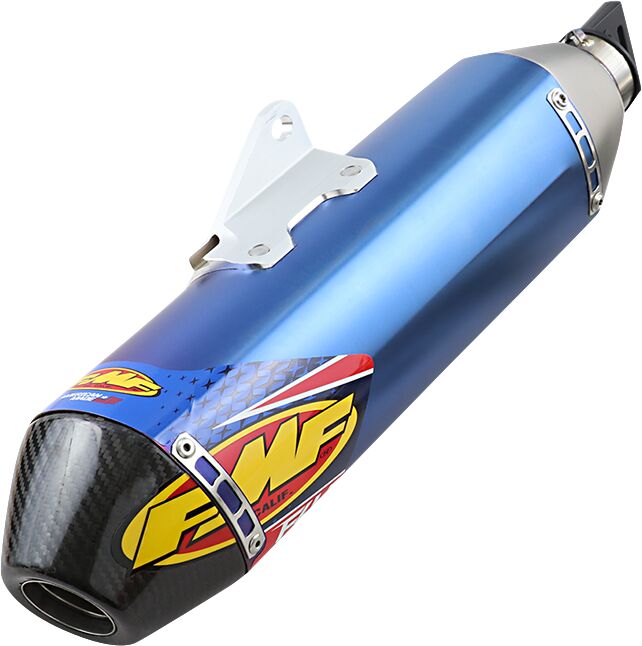 FMF FACTORY 4.1 RCT SLIP-ON MUFFLER STAINLESS STEEL & TITANIUM BLUE ANODIZED YAMAHA 044400