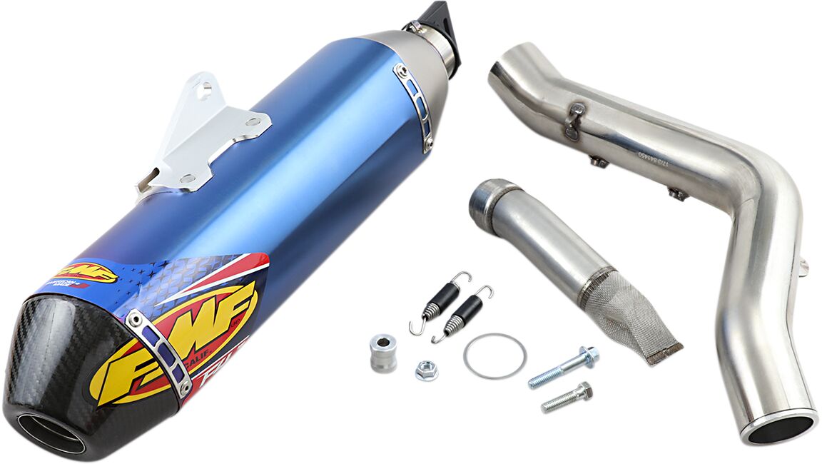 FMF FACTORY 4.1 RCT SLIP-ON MUFFLER STAINLESS STEEL & TITANIUM BLUE ANODIZED YAMAHA 044400