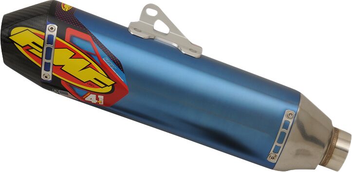 FMF FACTORY 4.1 RCT SLIP-ON MUFFLER TITANIUM & CARBON BLUE ANODIZED HONDA 041546