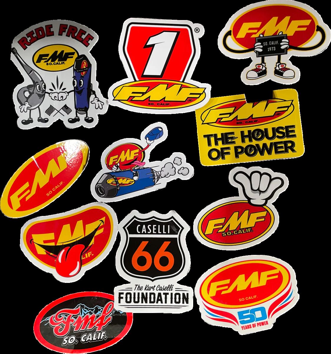 FMF DECAL STICKER PACK GO FAST HAVE FUN 012518