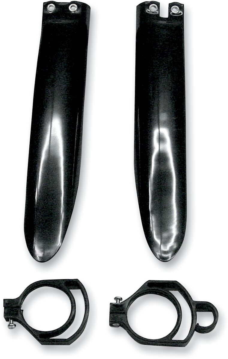 UFO FORK SLIDER PROTECTORS KAWASAKI KX85 BLACK KA03711@001