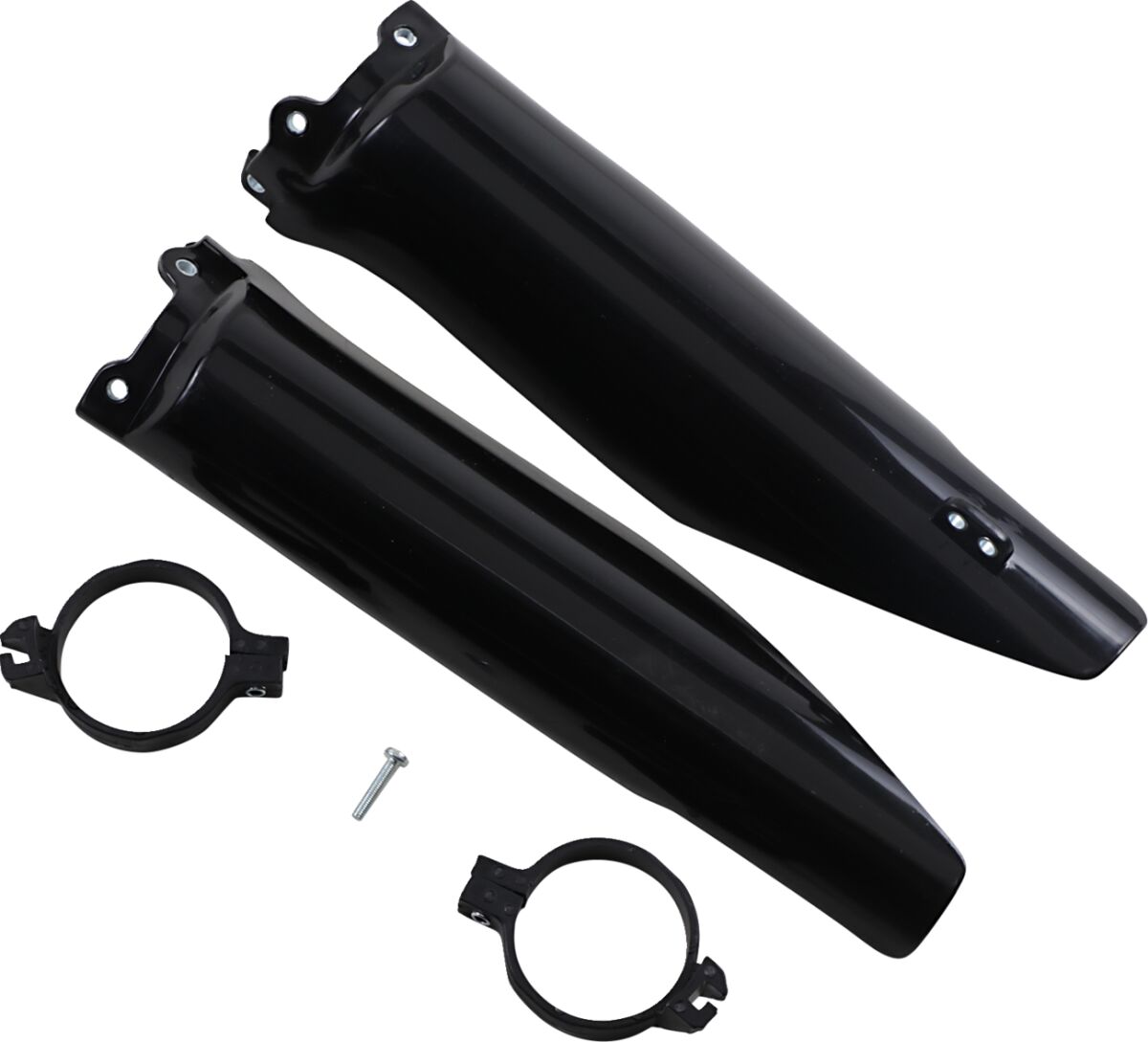 UFO FORK SLIDER PROTECTORS KAWASAKI KX125/250/KFX250 BLACK KA03760#001