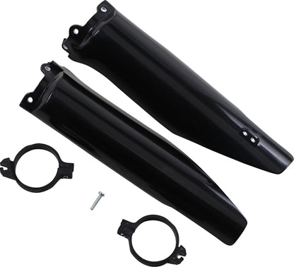 UFO FORK SLIDER PROTECTORS KAWASAKI KX125/250/KFX250 BLACK KA03760#001
