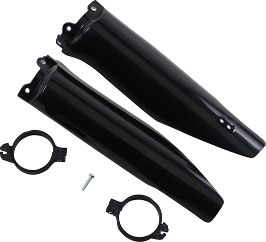 UFO FORK SLIDER PROTECTORS KAWASAKI KX125/250/KFX250 BLACK KA03760#001